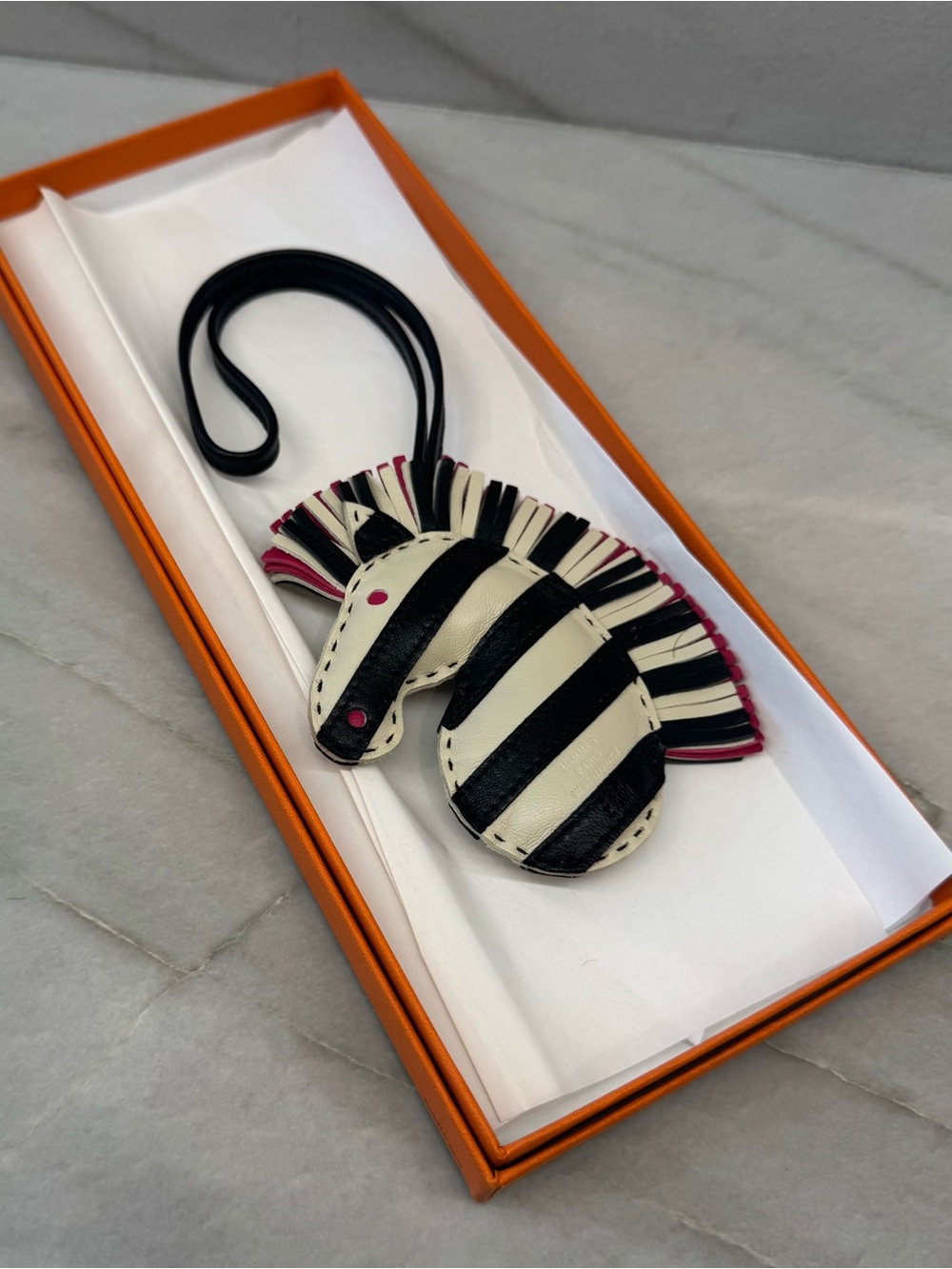 Hermès Milo Geegee Savannah Zebra Bag Charm - Picture 2 of 9